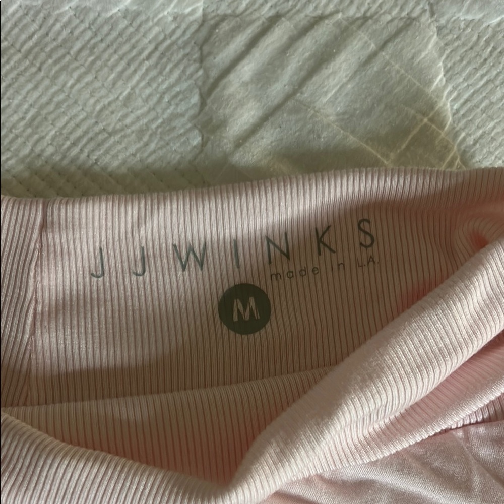 J J Winks Pink Athletic Shorts With Flowy Cut And Elastic Waistband/ Zize M View 3